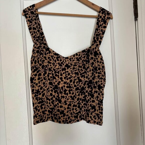 Reformation Top - Animal Print - Large - Picture 1 of 4